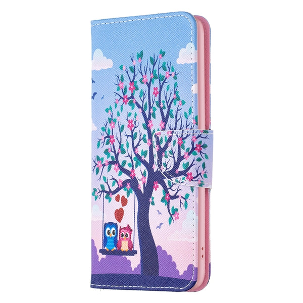 For Xiaomi 13 Lite Civi 2 Colored Drawing Leather Phone Case(Owl)