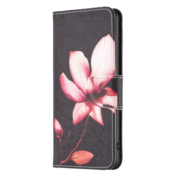 For Xiaomi 13 Lite Civi 2 Colored Drawing Leather Phone Case(Lotus)