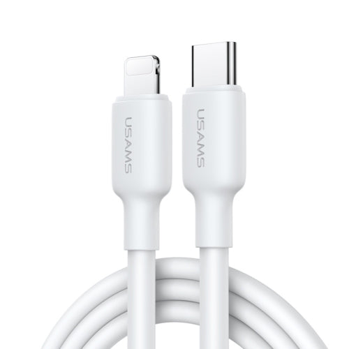 USAMS US-SJ611 U84 PD20W USB-C Type-C to 8 Pin Charging Data Cable, Cable Length:2m(White)