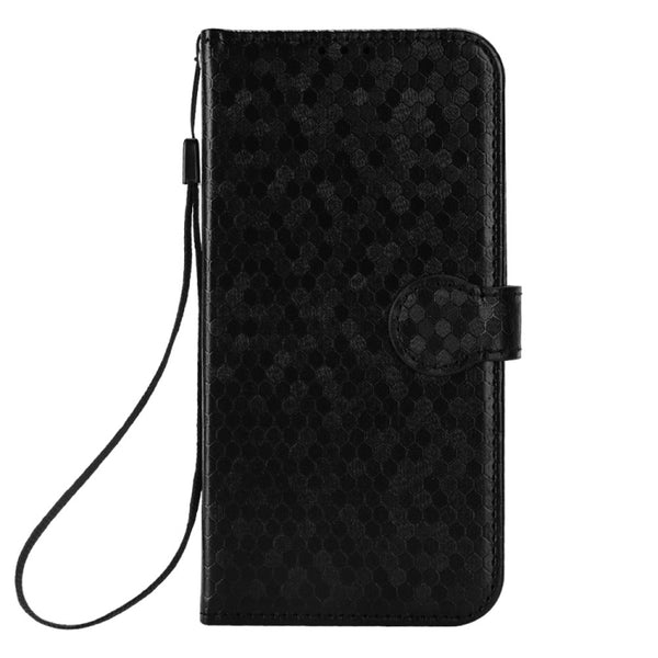 For Xiaomi Redmi Note 12 5G Honeycomb Dot Texture Leather Phone Case(Black)