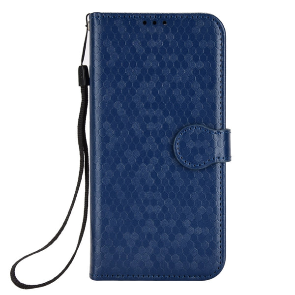 For Xiaomi Redmi Note 12 5G Honeycomb Dot Texture Leather Phone Case(Blue)