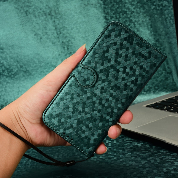 For Xiaomi Redmi Note 12 5G Honeycomb Dot Texture Leather Phone Case(Green)