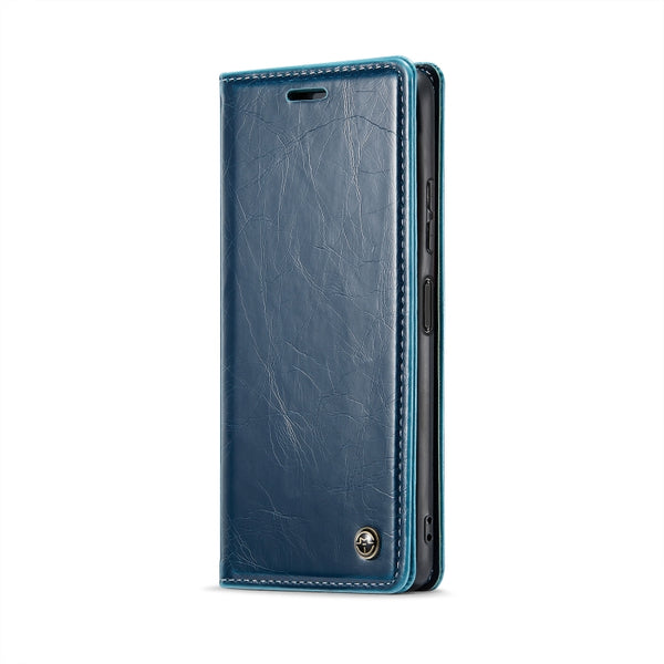 For Xiaomi Redmi Note 12 5G Poco X5 CaseMe 003 Crazy Horse Texture Leather Phone Case(Blue)