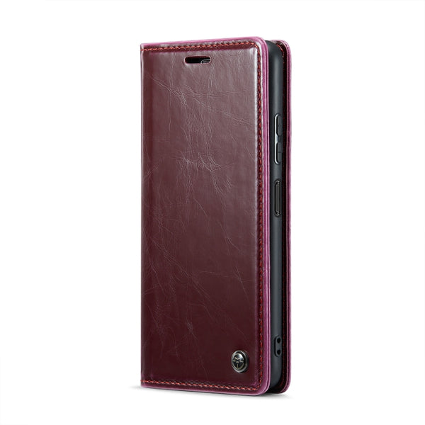 For Xiaomi Redmi Note 12 5G Poco X5 CaseMe 003 Crazy Horse Texture Leather Phone Case(Red)