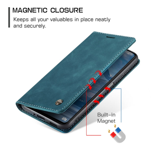 For Xiaomi Redmi Note 12 Pro 5G Poco X5 Pro CaseMe 013 Multifunctional Horizontal Flip Leat...(Blue)