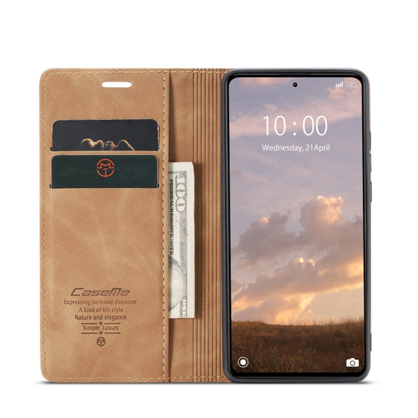 For Xiaomi Redmi Note 12 Pro 5G Poco X5 Pro CaseMe 013 Multifunctional Horizontal Flip Lea...(Brown)