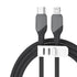 KUULAA KL-X57 30W USB-C Type-C to 8 Pin Liquid Silicone MFI Data Cable, Length:1m(Black)