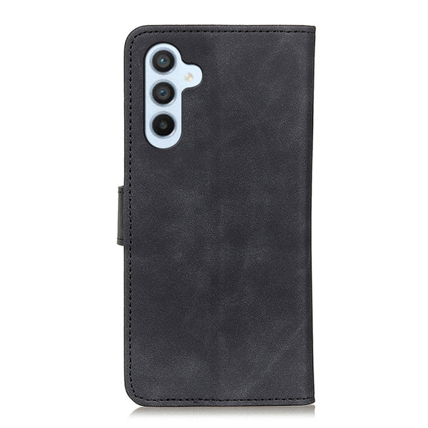For Samsung Galaxy M14 KHAZNEH Retro Texture Horizontal Flip Leather Phone Case(Black)