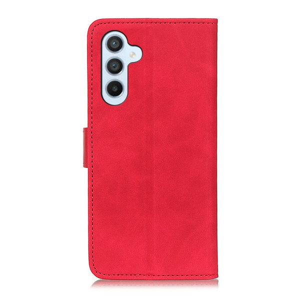 For Samsung Galaxy M14 KHAZNEH Retro Texture Horizontal Flip Leather Phone Case(Red)