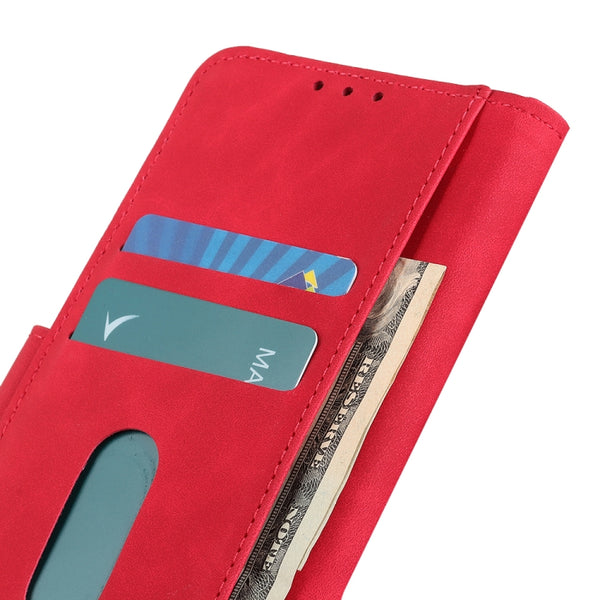 For Samsung Galaxy M14 KHAZNEH Retro Texture Horizontal Flip Leather Phone Case(Red)