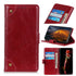 For Samsung Galaxy M14 Copper Buckle Nappa Texture Horizontal Flip Leather Phone Case(Wine Red)