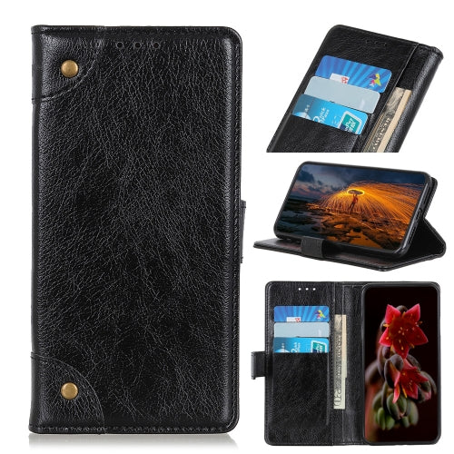 For Samsung Galaxy M14 Copper Buckle Nappa Texture Horizontal Flip Leather Phone Case(Black)