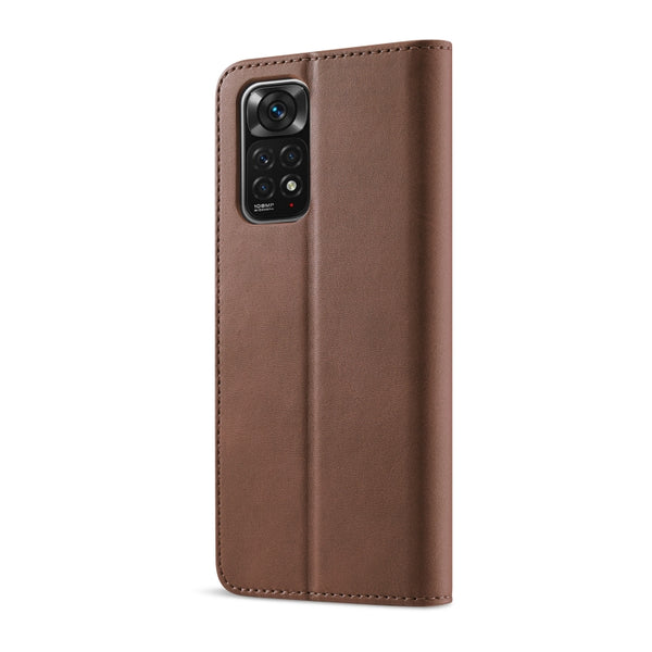 For Xiaomi Redmi Note 12 Pro 4G Global LC.IMEEKE Calf Texture Horizontal Flip Leather Case(Brown)