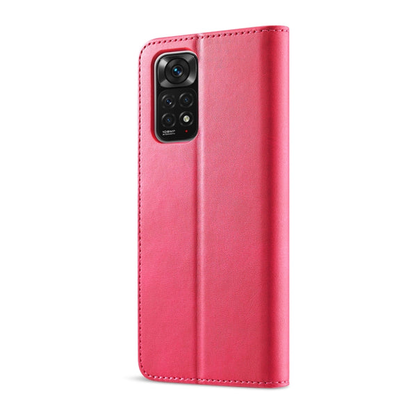 For Xiaomi Redmi Note 12 Pro 4G Global LC.IMEEKE Calf Texture Horizontal Flip Leather Case(Red)