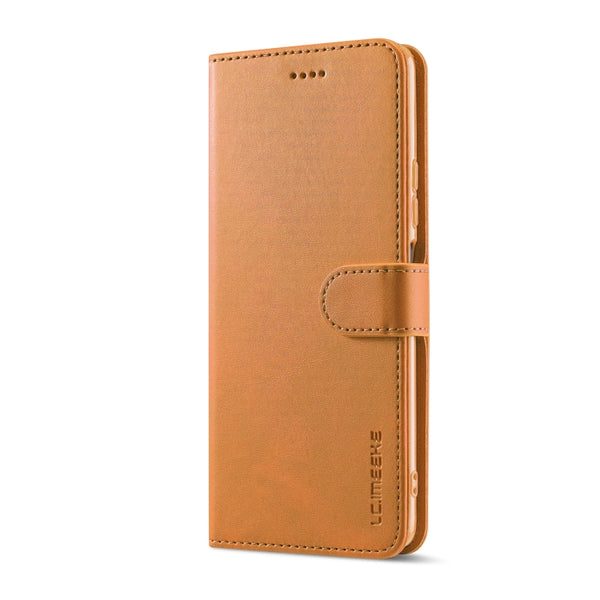 For Xiaomi Redmi Note 12 Pro 4G Global LC.IMEEKE Calf Texture Horizontal Flip Leather Case(Yellow)