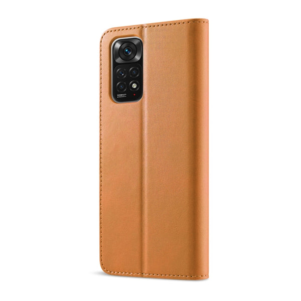 For Xiaomi Redmi Note 12 Pro 4G Global LC.IMEEKE Calf Texture Horizontal Flip Leather Case(Yellow)