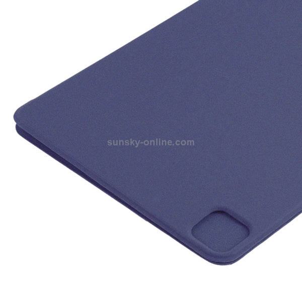 Horizontal Flip Ultra-thin Non-buckle Magnetic PU Leather Tablet Case With Three-foldi...(Dark Blue)