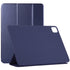 Horizontal Flip Ultra-thin Non-buckle Magnetic PU Leather Tablet Case With Three-foldi...(Dark Blue)