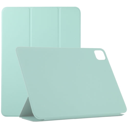 For iPad Pro 12.9 inch(2020) Horizontal Flip Ultra-thin Double-sided Clip Non-buckle...(Light Green)