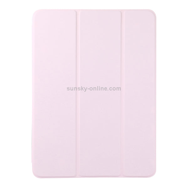 For iPad Pro 12.9 inch(2020) Horizontal Flip Ultra-thin Double-sided Clip Non-buckle Magnet...(Pink)