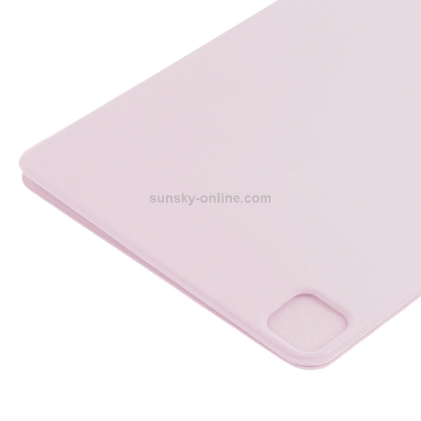 For iPad Pro 12.9 inch(2020) Horizontal Flip Ultra-thin Double-sided Clip Non-buckle Magnet...(Pink)