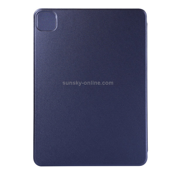 For iPad Pro 12.9 inch(2020) Horizontal Flip Ultra-thin Double-sided Clip Non-buckle M...(Dark Blue)