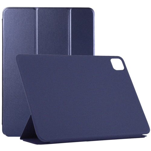 For iPad Pro 12.9 inch(2020) Horizontal Flip Ultra-thin Double-sided Clip Non-buckle M...(Dark Blue)