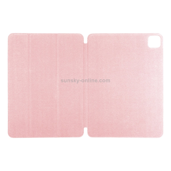 For iPad Pro 12.9 inch(2020) Horizontal Flip Ultra-thin Double-sided Clip Non-buckle M...(Rose Gold)