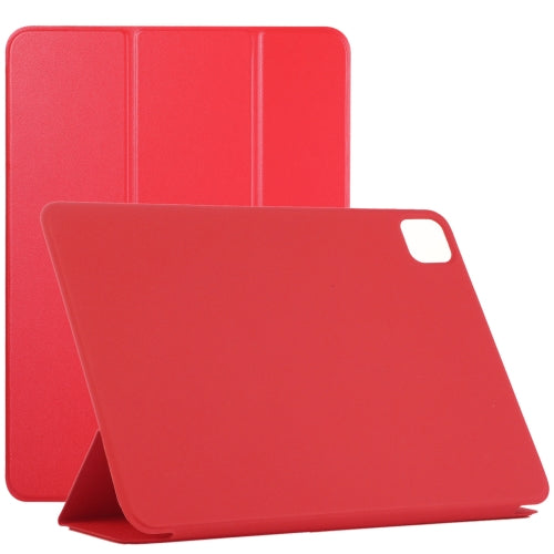 For iPad Pro 12.9 inch(2020) Horizontal Flip Ultra-thin Double-sided Clip Non-buckle Magneti...(Red)