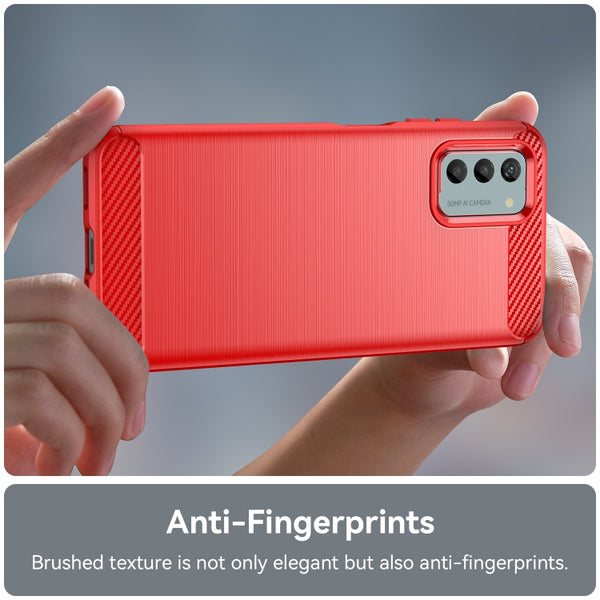For Nokia G22 Brushed Texture Carbon Fiber TPU Phone Case