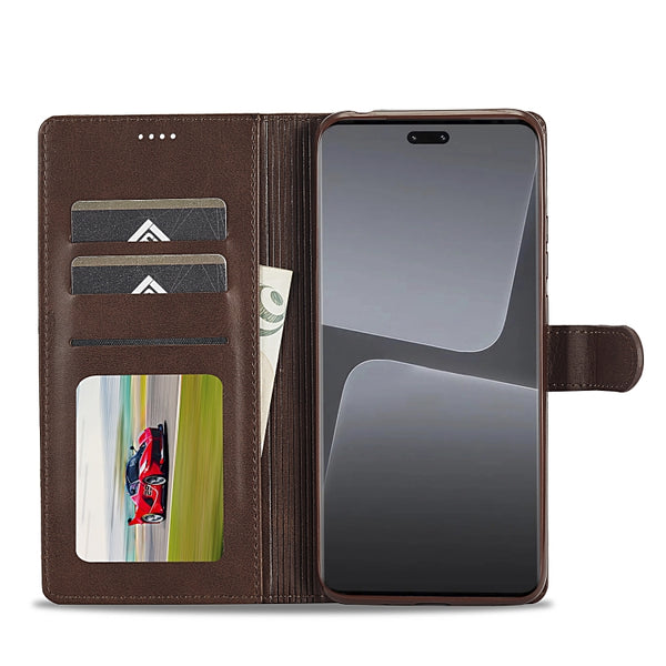 For Xiaomi 13 Lite LC.IMEEKE Calf Texture Horizontal Flip Leather Case(Brown)