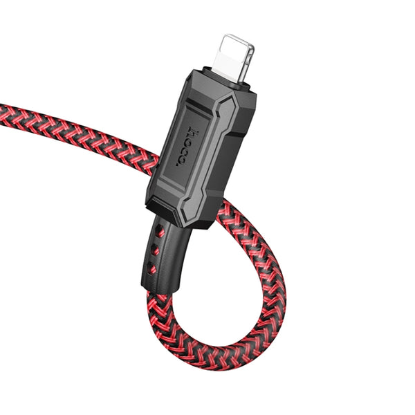 hoco X94 Leader PD 20W USB-C Type-C to 8 Pin Charging Data Dable, Length:1m(Red)