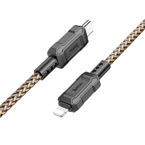 hoco X94 Leader PD 20W USB-C Type-C to 8 Pin Charging Data Dable, Length:1m(Gold)