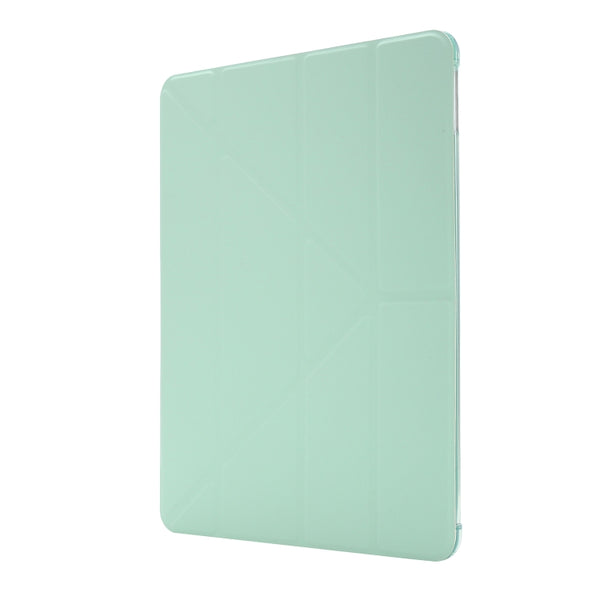 For iPad 10.2 2021 2020 2019 Airbag Deformation Horizontal Flip Leather Case with Hol...(Mint Green)
