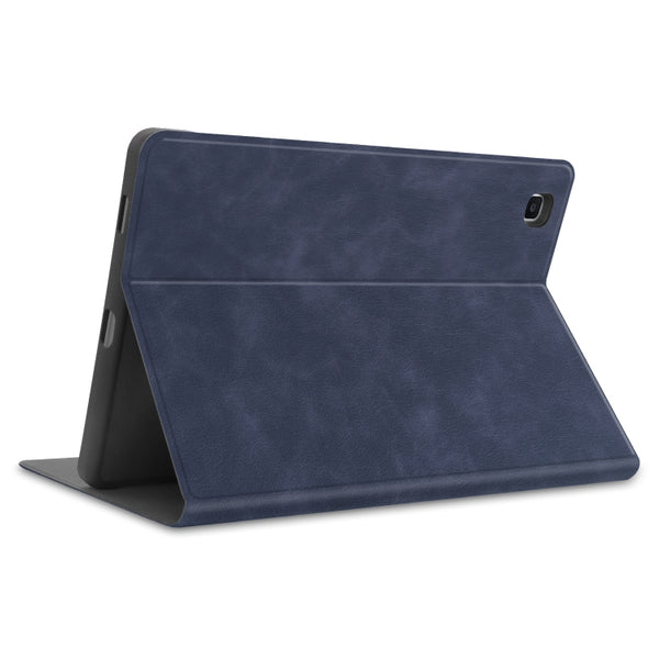For Samsung Galaxy Tab S6 Lite P610 P615 Cowhide Texture TPU Tablet Horizontal Flip Leather...(Blue)