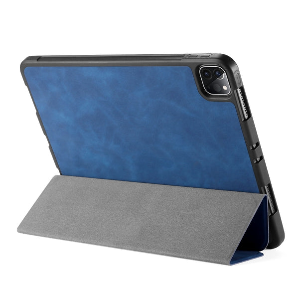 For iPad Pro 11 (2020) DG.MING See Series Horizontal Flip Leather Tablet Case with Holder &...(Blue)