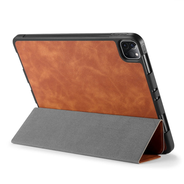 For iPad Pro 11 (2020) DG.MING See Series Horizontal Flip Leather Tablet Case with Holder ...(Brown)