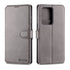 For Samsung Galaxy S20 Ultra AZNS Calf Texture Horizontal Flip Leather Case, with Holder & ...(Grey)