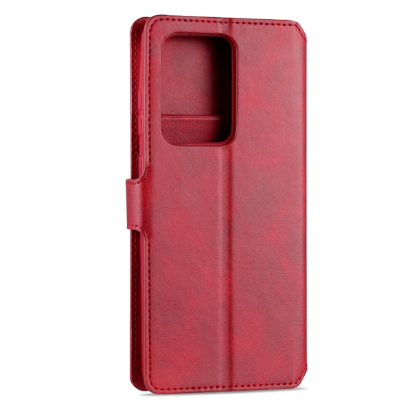 For Samsung Galaxy S20 Ultra AZNS Calf Texture Horizontal Flip Leather Case, with Holder & C...(Red)