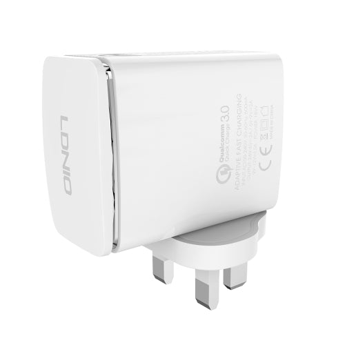 LDNIO A1301Q 2 in 1 18W QC3.0 USB Interface Travel Charger M