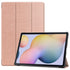 For Samsung Galaxy Tab S8 Tab S8 Plus Tab S7 FE Tab S7 Custer Texture Smart PU Leather...(Rose Gold)