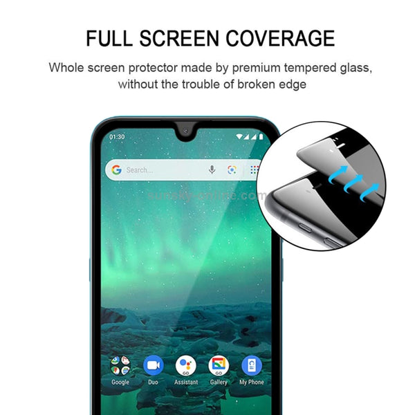 For Nokia 1.3 Full Glue Full Screen Tempered Glass Film