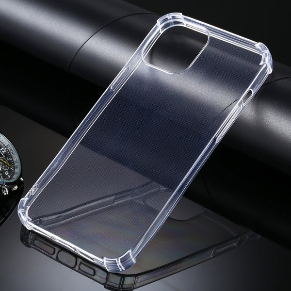 For iPhone 12 12 Pro Four-Corner Anti-Drop Ultra-Thin TPU Case(Transparent)