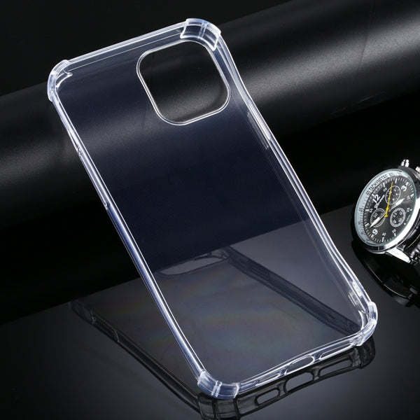 For iPhone 12 12 Pro Four-Corner Anti-Drop Ultra-Thin TPU Case(Transparent)