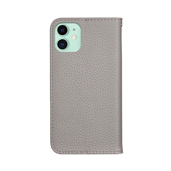 For iPhone 12 12 Pro Litchi Texture Horizontal Flip Leather Case with Holder & Card Slots(Grey)