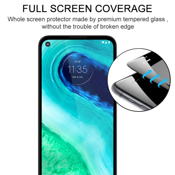 For Motorola Moto G Fast Full Glue Full Screen Tempered Glas