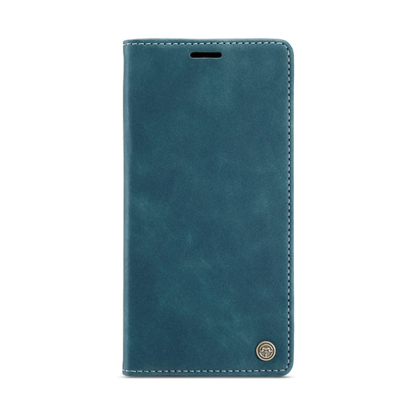 For iPhone 12 Pro Max CaseMe-013 Multifunctional Retro Frosted Horizontal Flip Leather Case...(Blue)