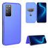 For Huawei Honor X10 5G Carbon Fiber Texture Horizontal Flip