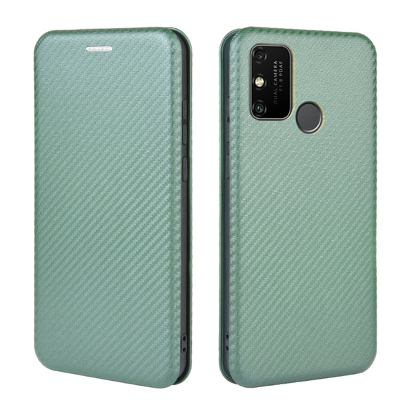 For Huawei Honor Play 9A Carbon Fiber Texture Horizontal Fli