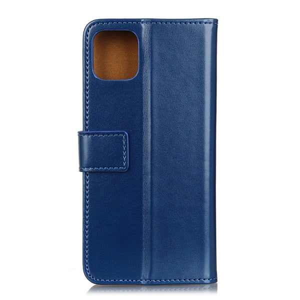 For iPhone 12 mini 3-Color Pearl Texture Magnetic Buckle Horizontal Flip PU Leather Case wi...(Blue)